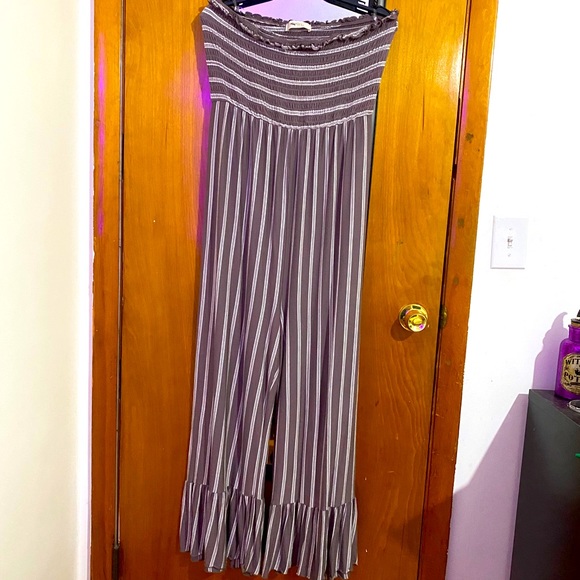 Flowey Stripped Pantsuit - Picture 1 of 2